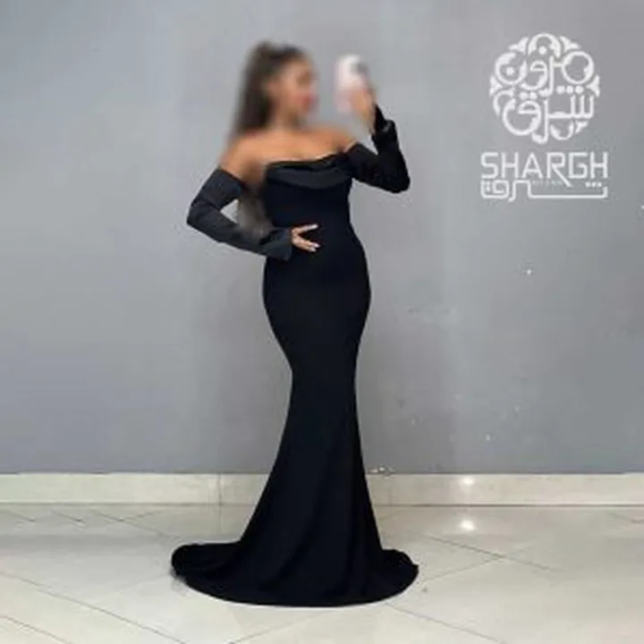 ماکسی کرپ کش آستین ساتن