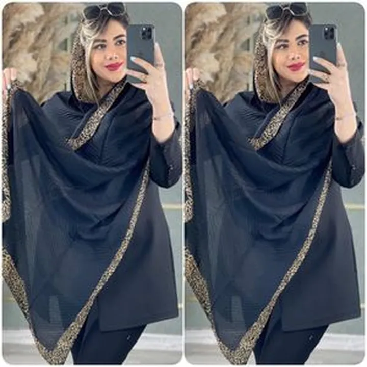 شال زنانه طرح پلنگی