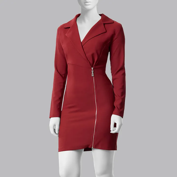 پیراهن یقه انگلیسی زنانه مدل 831637028 طرح ترندیول