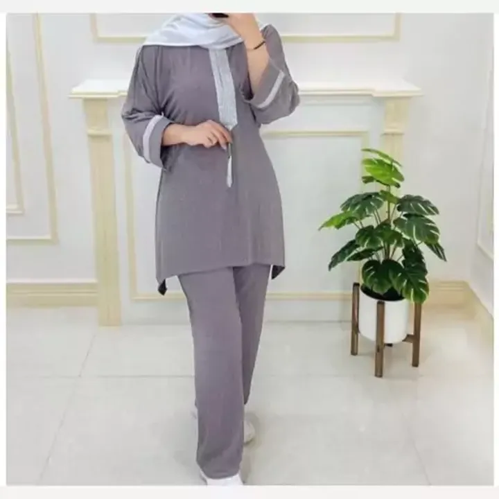 ست تونیک شلوار تونیک شلوار کریشه  تونیک شلوار زنانه 