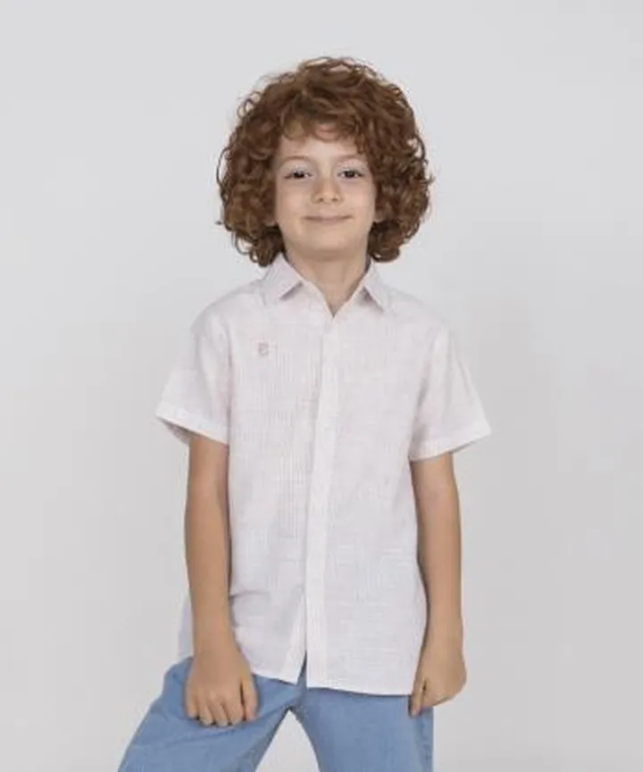 پیراهن آستین کوتاه پسرانه پیانو مدل 11370