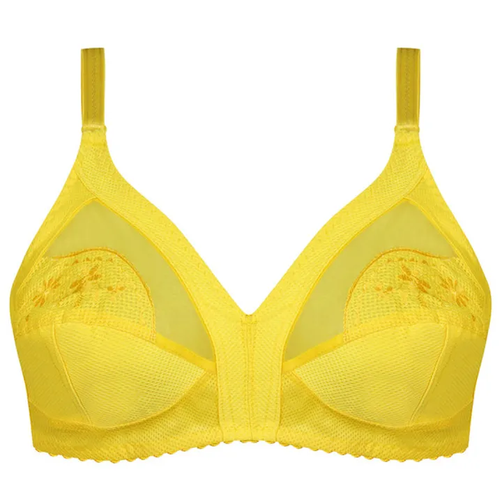 سوتین زنانه ماییلدا مدل بدون فنر گیپور گلدار کد 50...