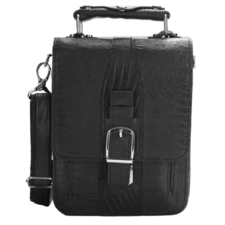 کیف دوشی مردانه چرم طبیعی مدل هیوا کد 2572