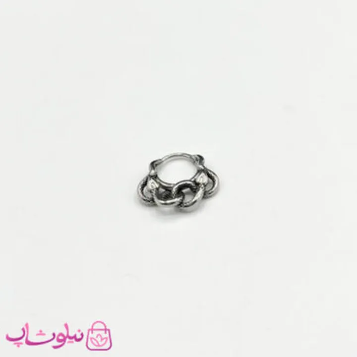 پیرسینگ گوش طرح مار پیچیده درهم سایز بزرگ کد 99
