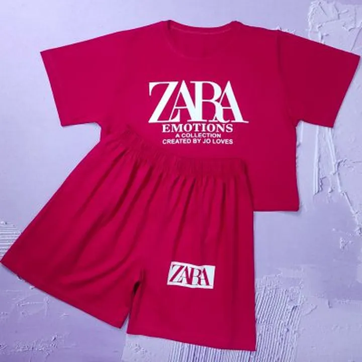 ست کراپ شورتک ZARA