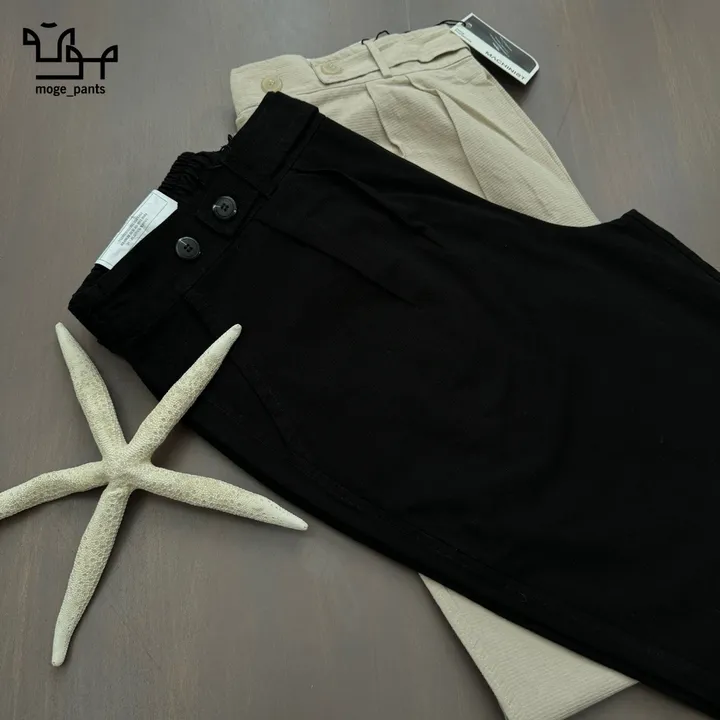 شلوار لینن طرح دار