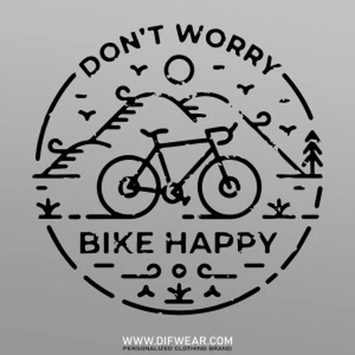 تیشرت Don't Worry, Bike Happy