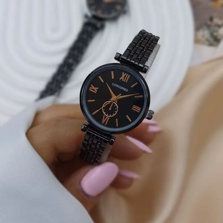 ست زنانه مردانه ساعت مچی بند استیل  بسیار شیک و جذاب لونجین Longines