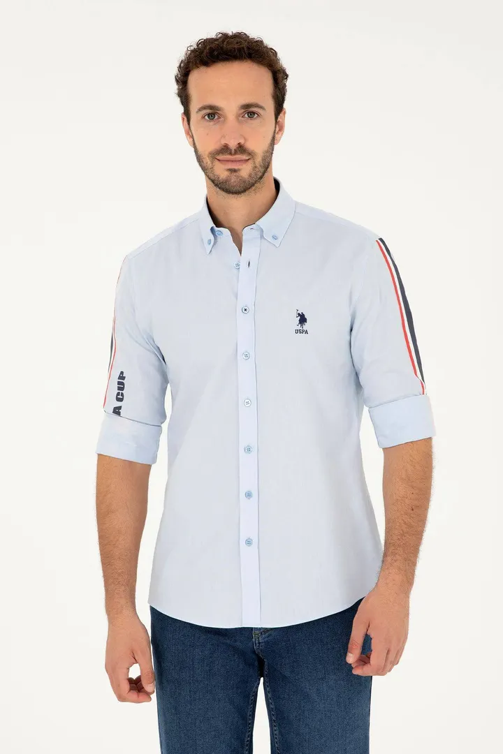 U.S. Polo Assn.پیراهن آستین بلند مردانه آبی 50264309-VR036