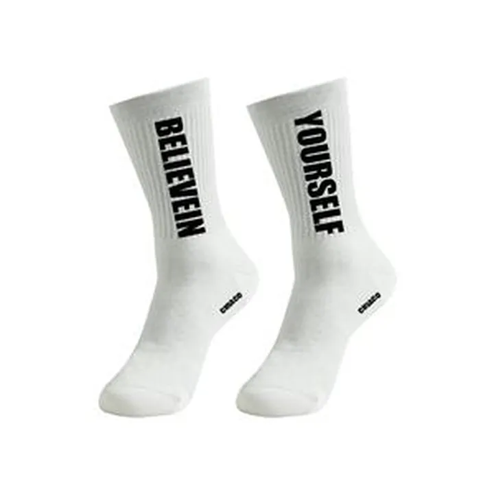 جوراب ورزشی انعطاف پذیر ساق بلند زنانه چیاکو مدل BELIEVEIN YOURSELF کد 03