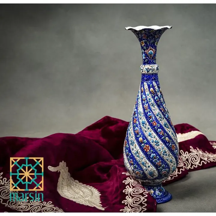 گلدان میناکاری 25 سانتی کد 23