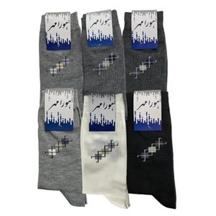 جوراب مردانه هورا مهر مدل HS-L6A مجموعه ۶ عددی
