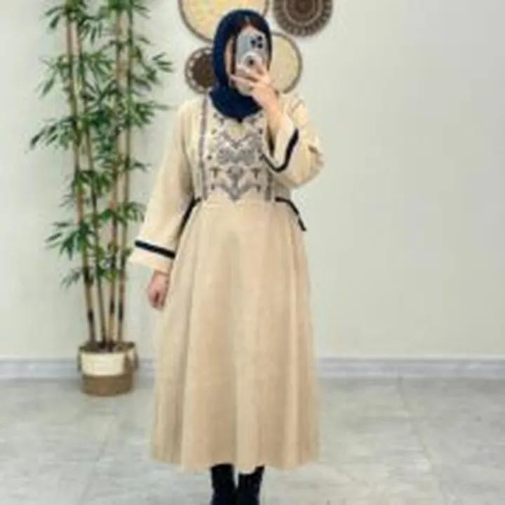 پیراهن پاییزی آوین کرم