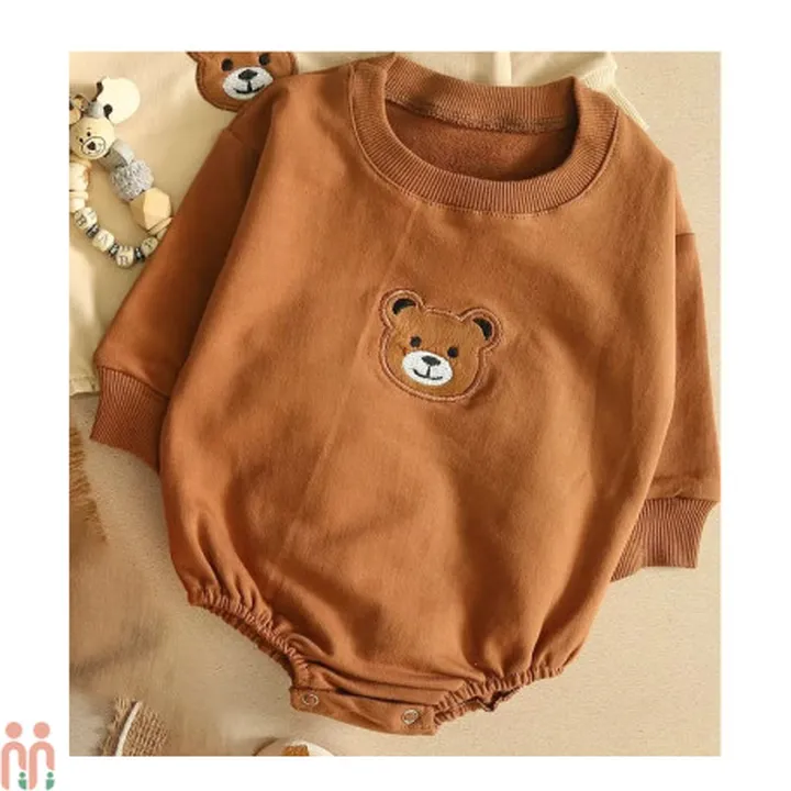 بادی نوزاد و بچه گانه نخی کاراملی تدی Baby...