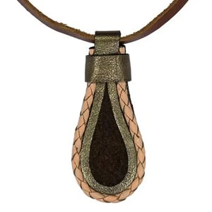 گردنبند زنانه مدل چرم طبیعی