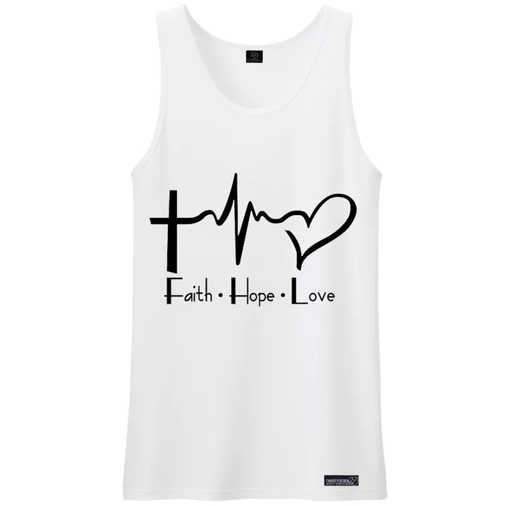 تاپ مردانه 27 مدل  faith hope love کد  PH123