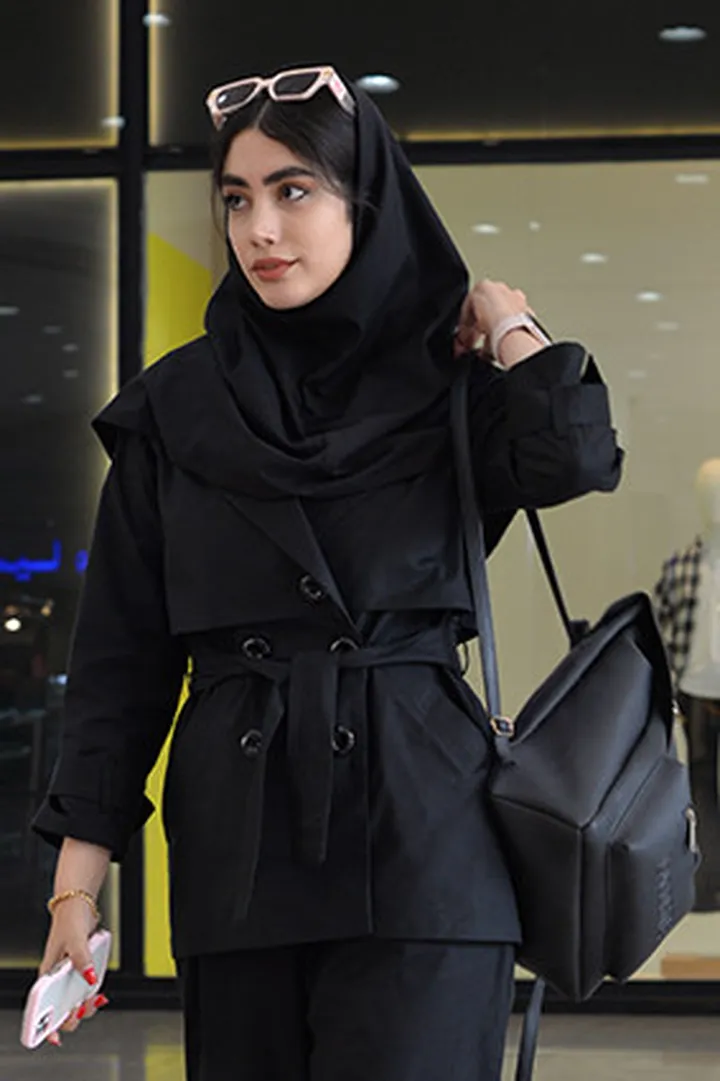 ترنج کت زنانه  ریچ کت مشکی کد(7118)