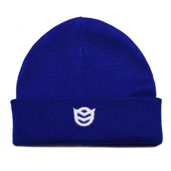 (B035)PERSIAN BLUE BEANIE HAT