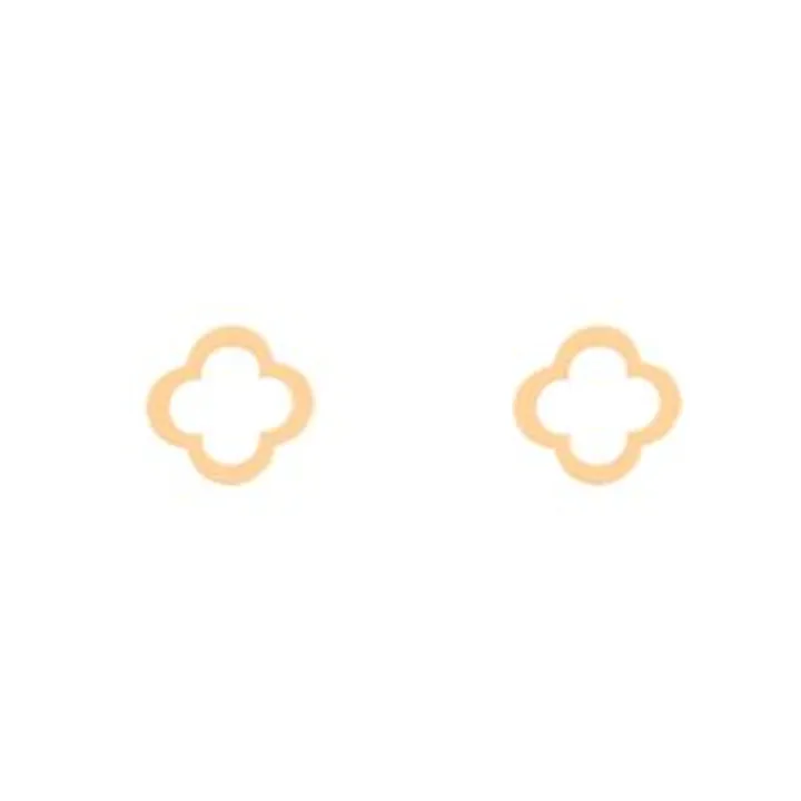 گوشواره میخی طلا 18 عیار زنانه الی گالری مدل ونکلیف تو خالی