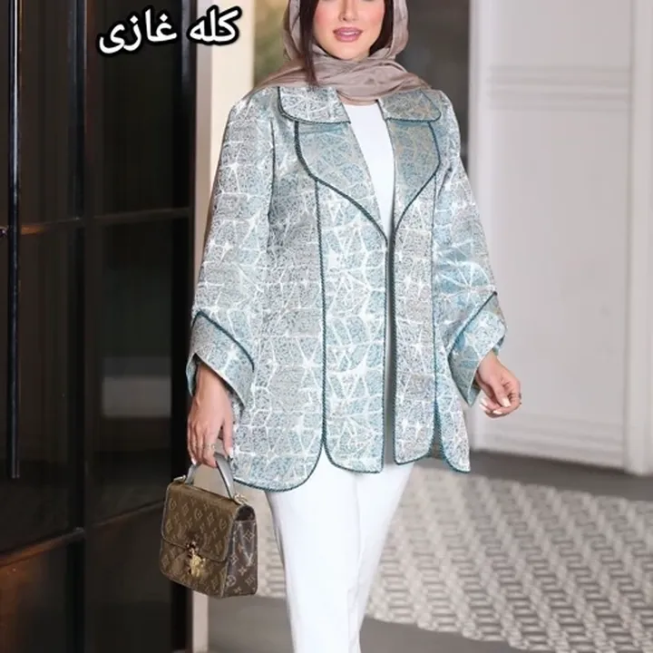 مانتو مزونی ژاکارد ذلفا