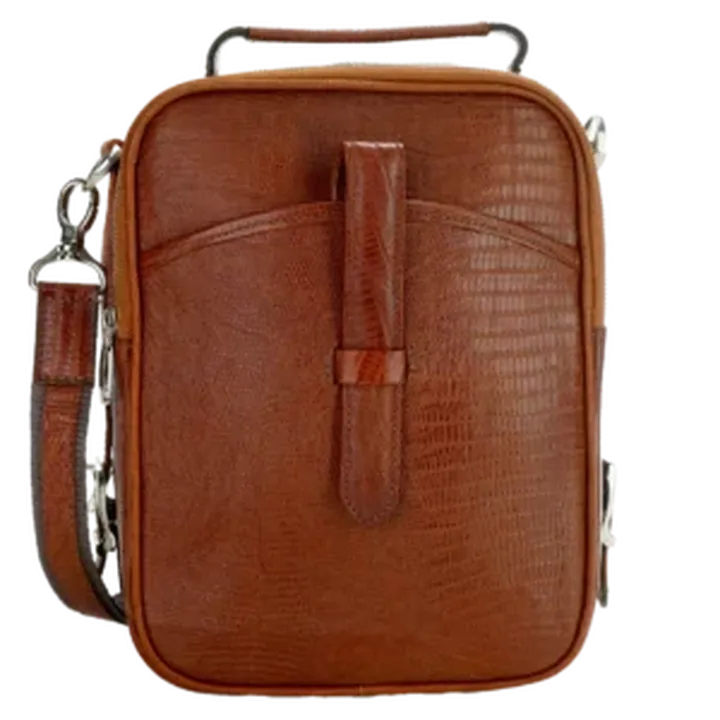 کیف دوشی مردانه چرم طبیعی مدل سانا کد 2568