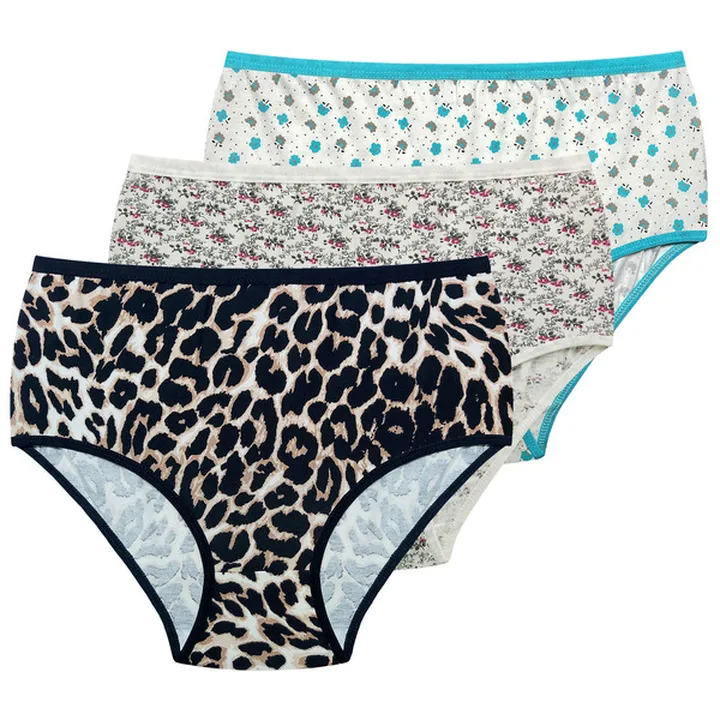 شورت زنانه آداک مدل پنبه لاکراکد B38بسته 3 عددی