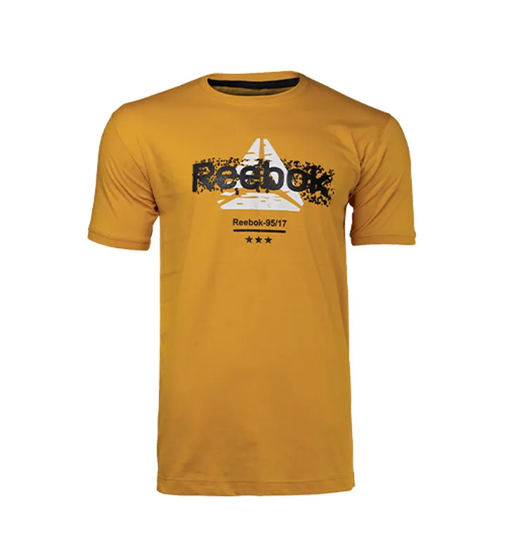 تیشرت Reebok یقه گرد مردانه پنبه طرح دار