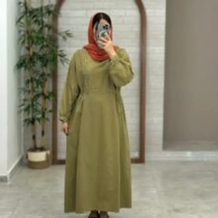 پیراهن زیتون یشمی