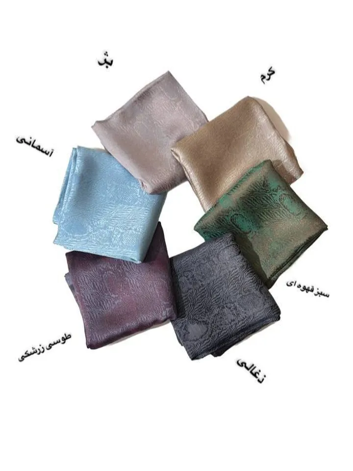 روسری ژاکارد لمه دار پتینه (رنگ‌بندی)