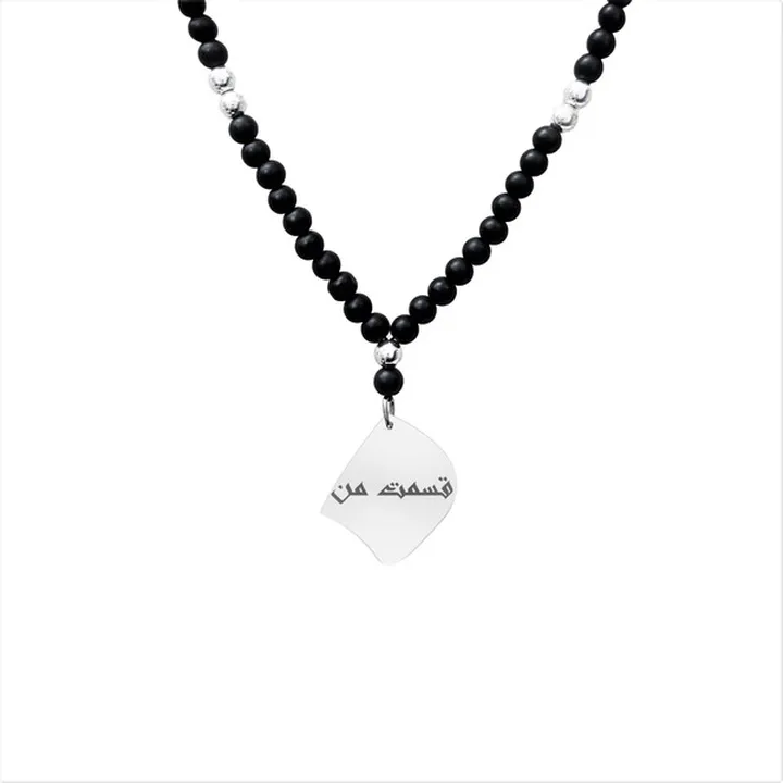 گردنبند نقره مردانه لیردا مدل قسمت من کد gor 0022