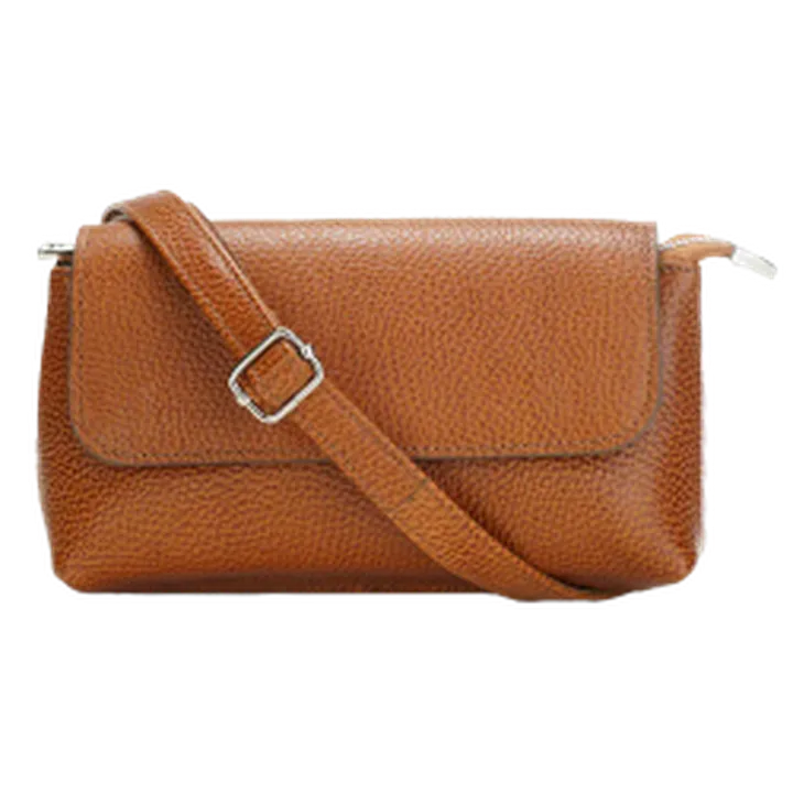 کیف دوشی زنانه چرم طبیعی مدل بهسا کد 1571