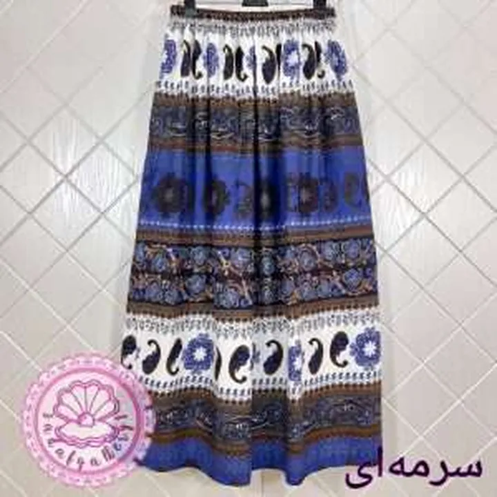 دامن نخی بلند بندری در رنگبندی متنوع(کد1363)