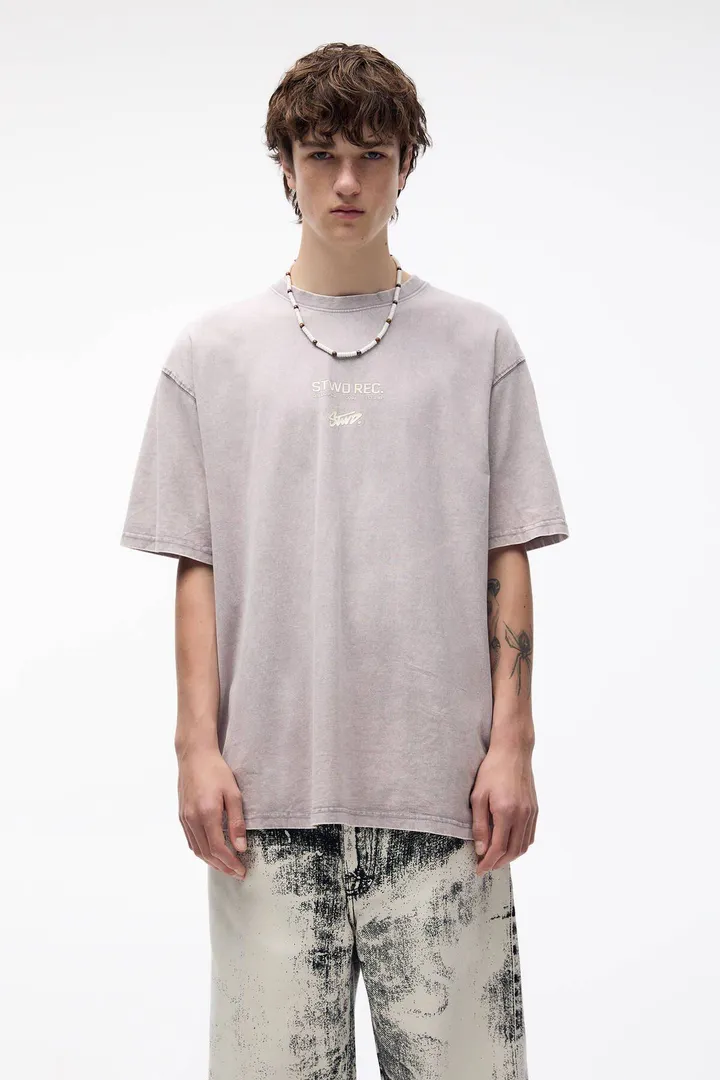 <span class="text-styled__StyledSpan-sc-d280c10c-1 dvOaRP">Pull & Bear< span>تیشرت STWD Records با جلوه محو شده