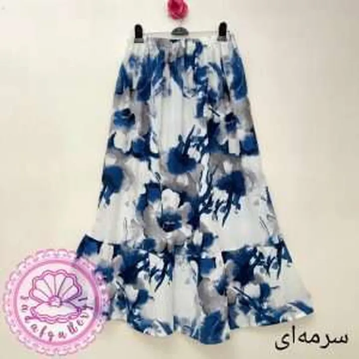 دامن آبرنگی بلند در رنگبندی متنوع(کد1401)