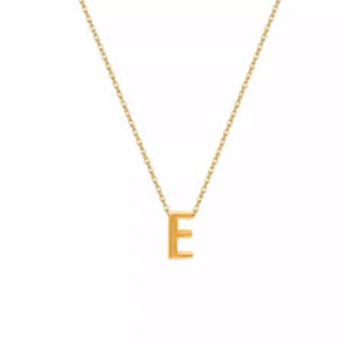 گردنبند طلا زنانه طرح حرف E