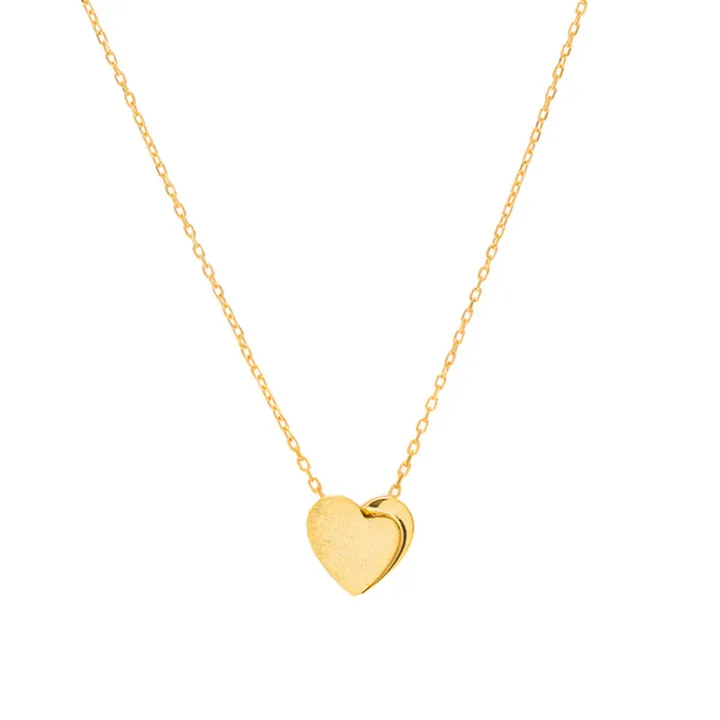 گردنبند طلا 18 عیار زنانه با زنجیر حلقه‌ای (فلامین...