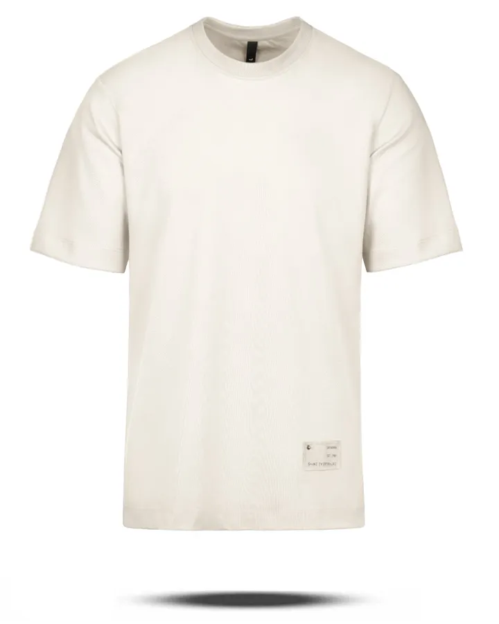 تیشرت بیسیک نخی مردانه 031661 – خاکستری محو