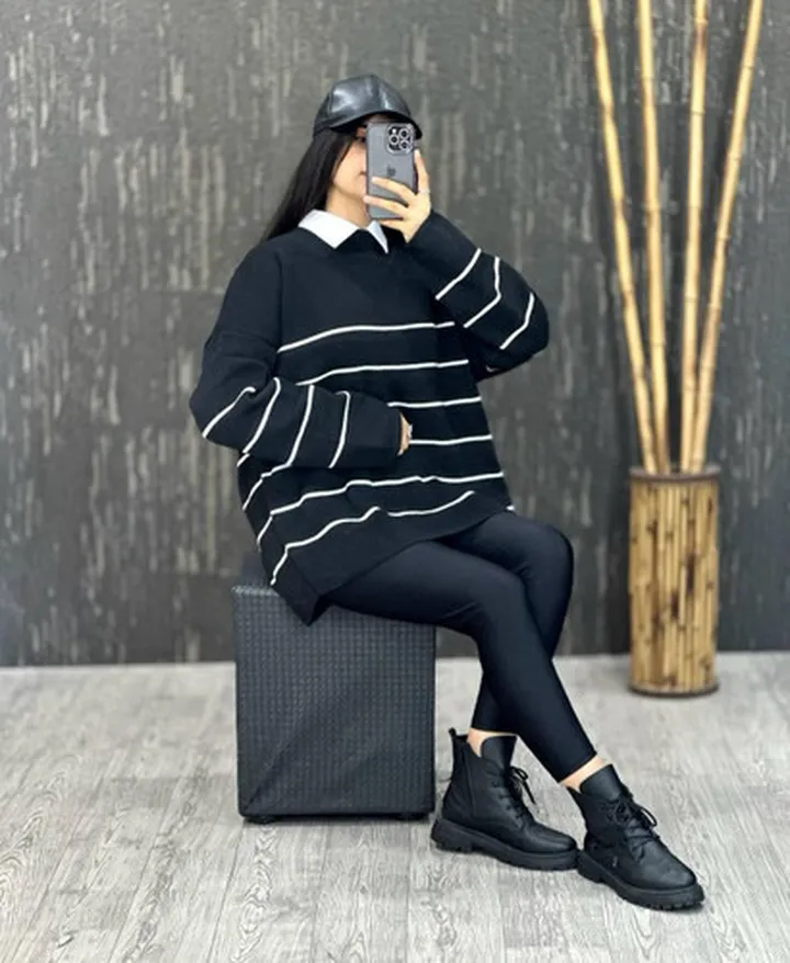 بافت راه راه زنانه کد 3363