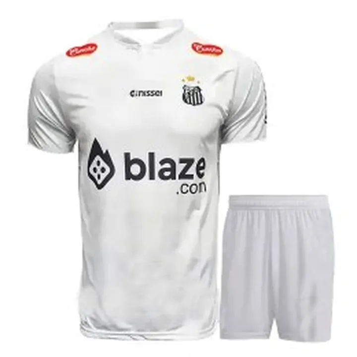پیراهن و شرت بچگانه اول سانتوس با نام  نیمار Santos Home 2024-25 Kit
