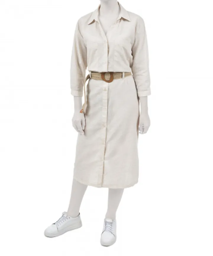 پیراهن نخی زنانه سه دو مدل 5SW18NT0911