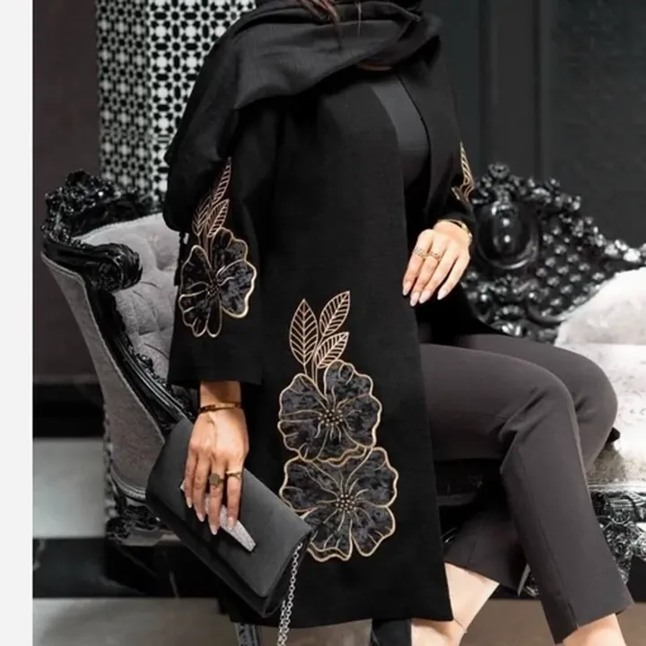 مانتو گلرخ مخمل شنل و گلدوزی تنخور عالی کیفیت تضمینی