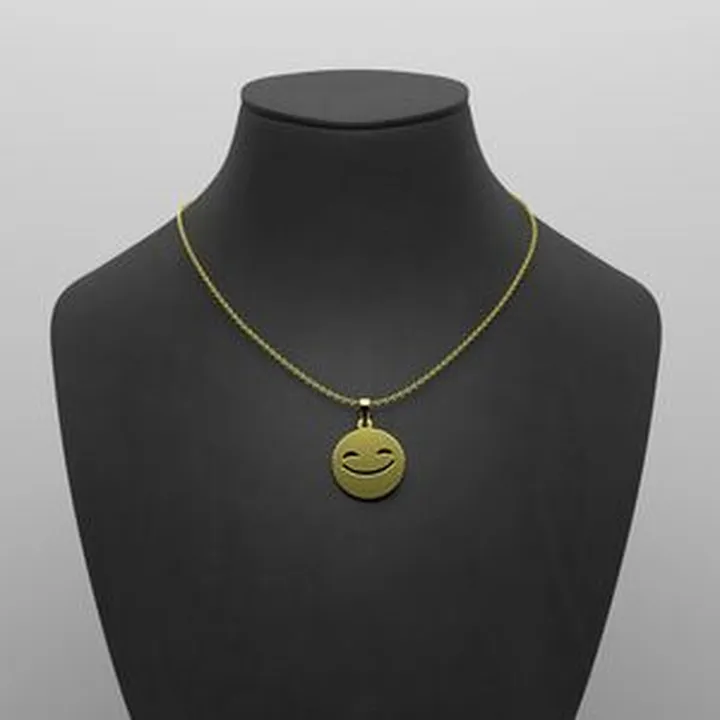 گردنبند طلا 18 عیار زنانه مدوپد مدل ایموجی کد c2-1-1003