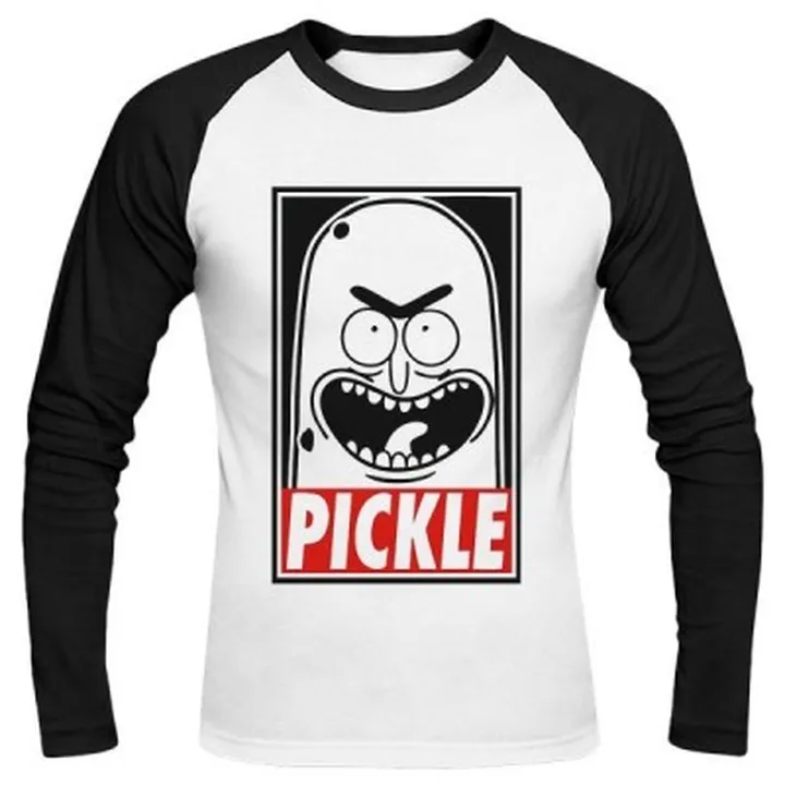 تیشرت آستین بلند رگلان Rick And Morty - Pickle Rick