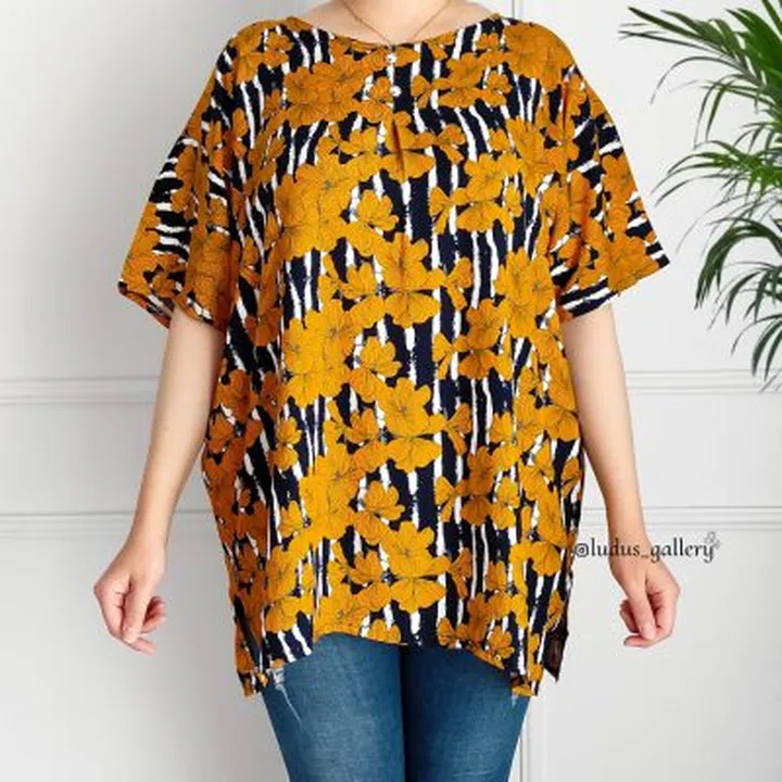 تیشرت نخی سایز بزرگ زنانه