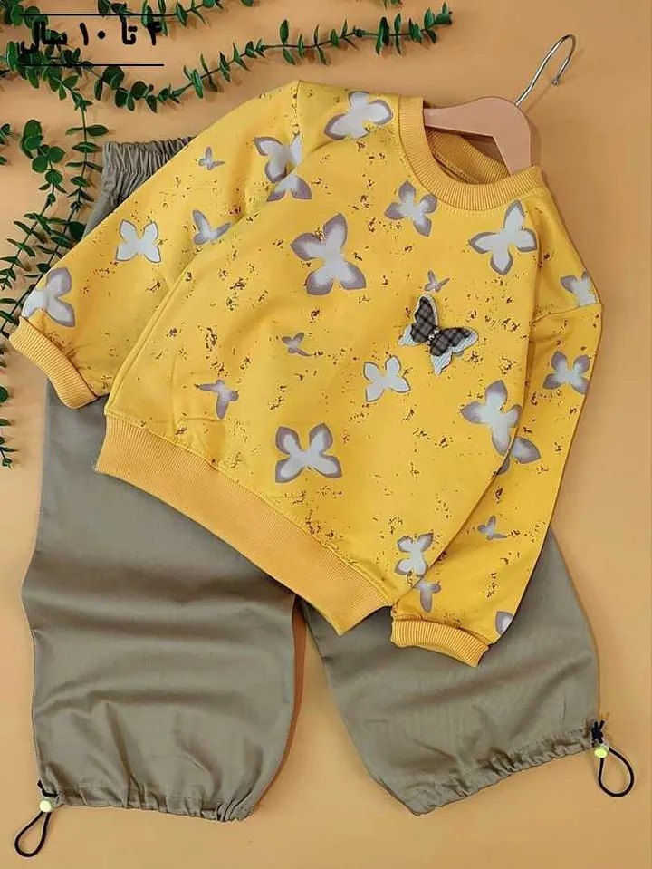 بلوز و شلوار دخترانه پروانه