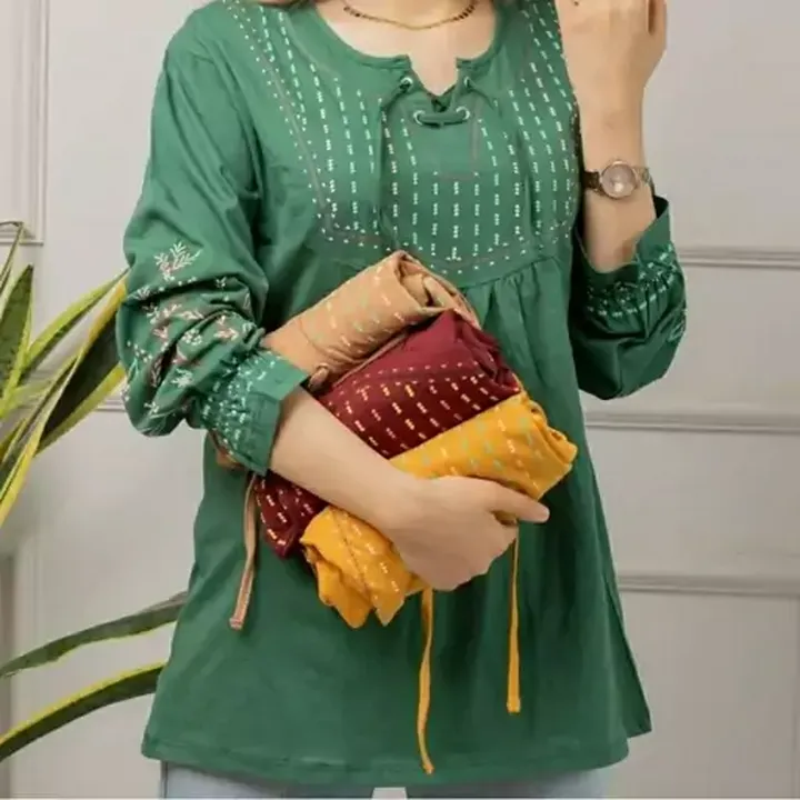 بلوز آستین بلندعیدانه آوا