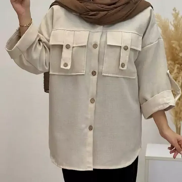 شومیز جیب صلیبی جنس شانتون صوفیا