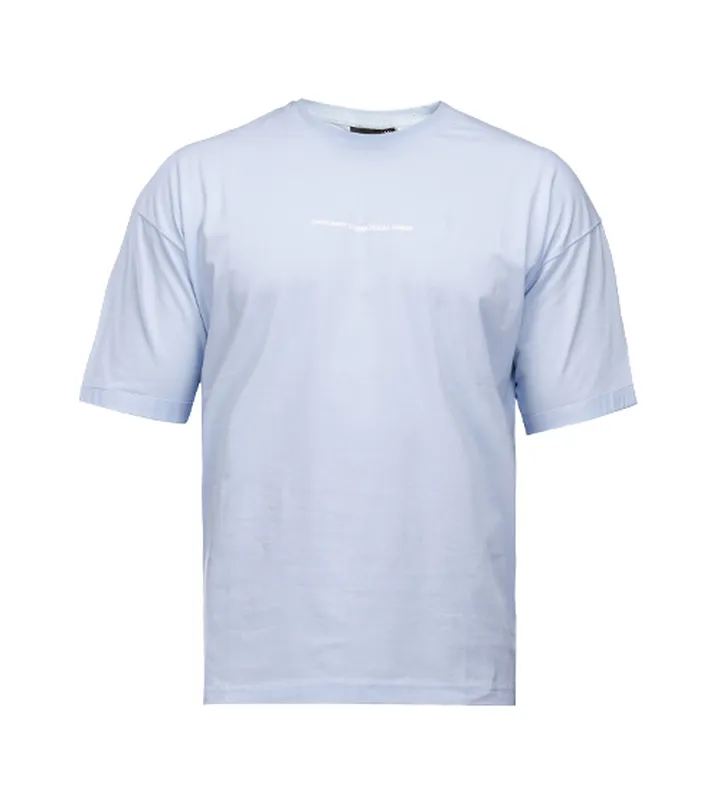 تیشرت یقه گرد مردانه نخ پنبه طرح دار