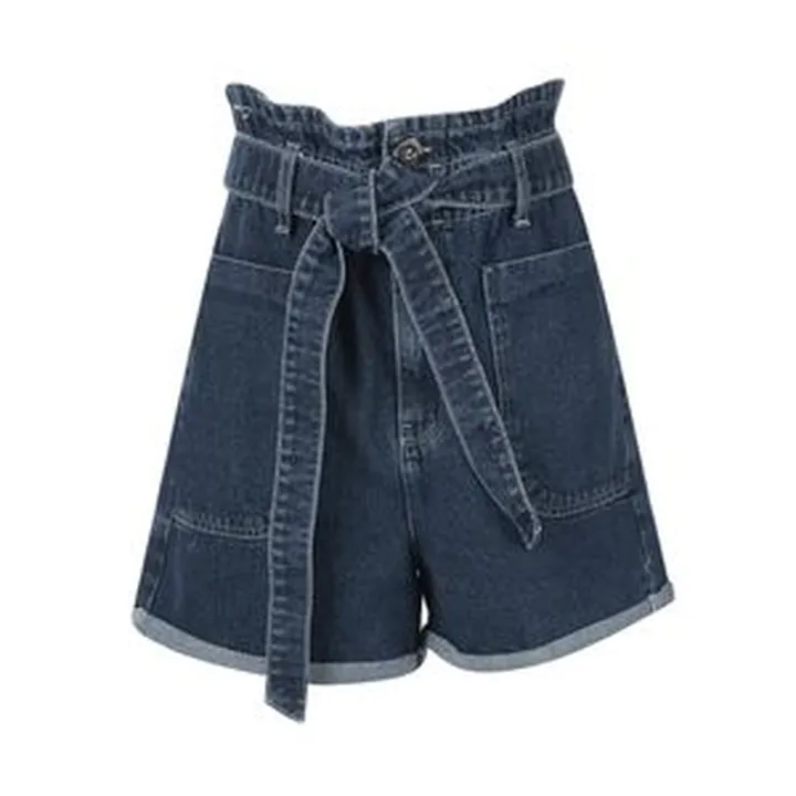 شلوارک جین زنانه سرژه مدل 229151 رنگ آبی تیره