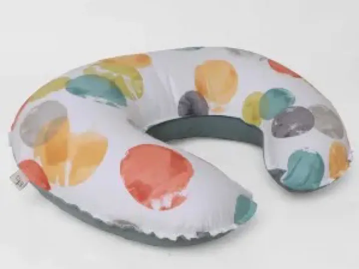 بالشت چند منظوره شیردهی نوزاد طرح آبرنگی سبزآبی الا ELA